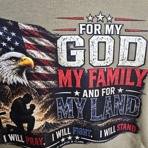 "I Will Stand" Custom Patriotic Tee